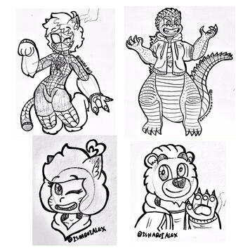 Half Body Sketch Example